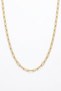 10K Gold Semi Solid Paperclip Chain – 20” | 2.5mm
