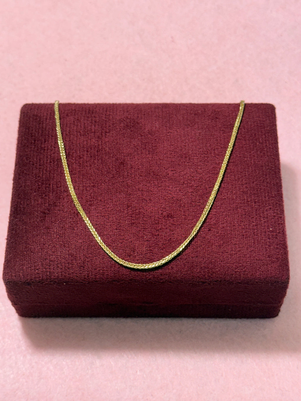 10K Gold Hollow Diamond-Cut Franco Chain – 20” | 1.5mm
