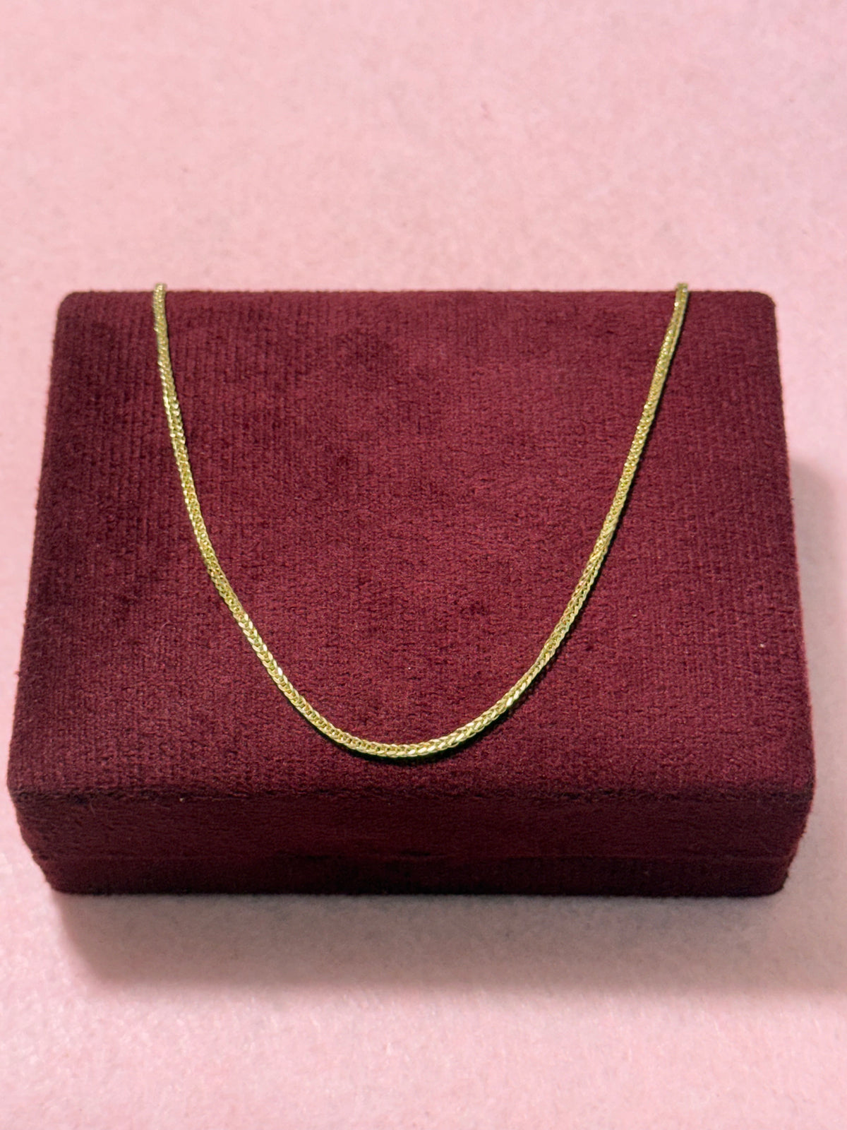 10K Gold Hollow Diamond-Cut Franco Chain – 20” | 1.5mm