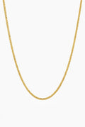 10K Gold Hollow Diamond-Cut Franco Chain – 20” | 1.5mm
