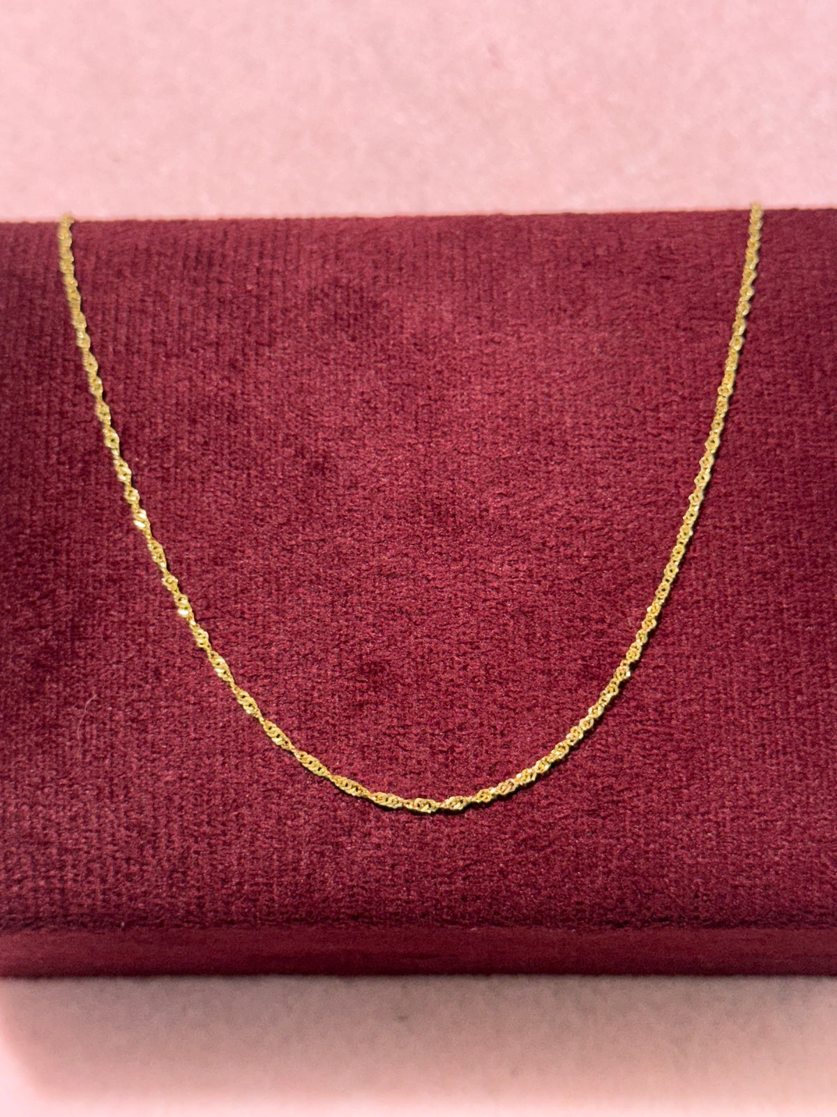 10K Gold Diamond-Cut Singapore Chain – 20” | 1.1mm