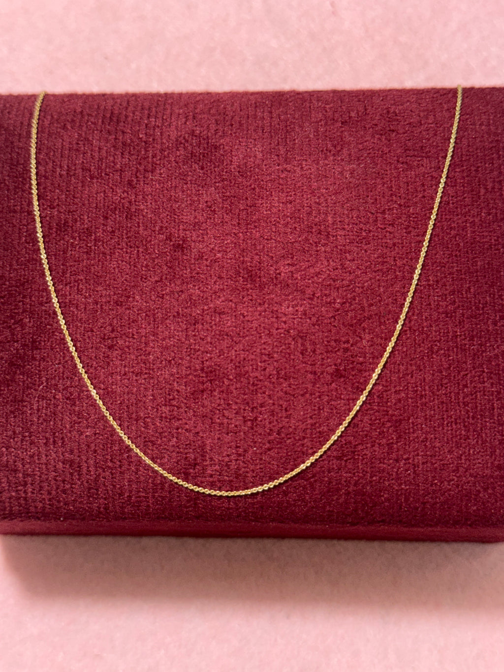 10K Solid Gold Cable Chain – 20” | 0.7mm
