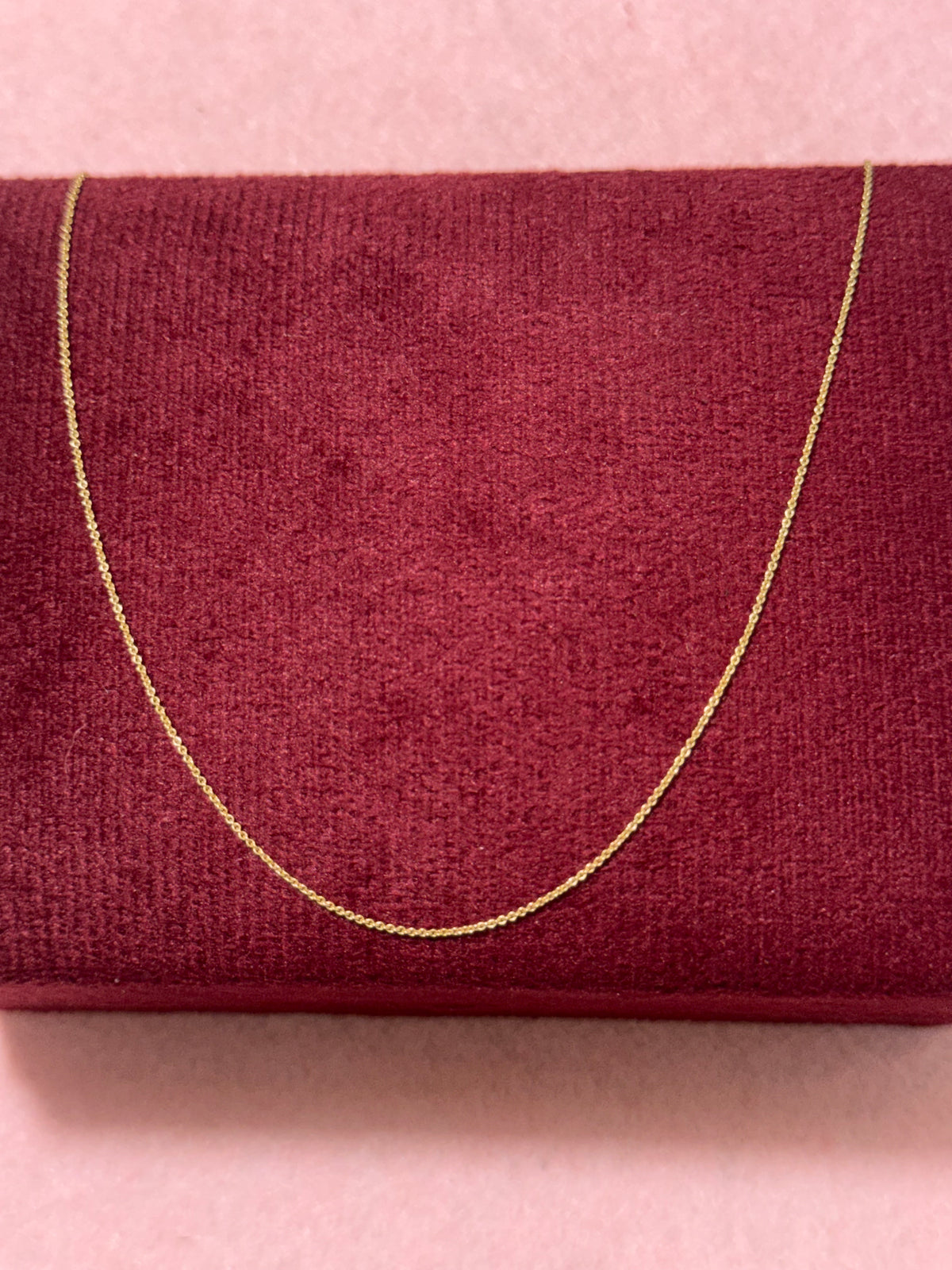 10K Solid Gold Cable Chain – 20” | 0.7mm