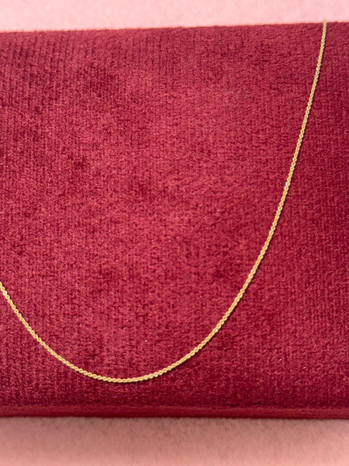 14K Solid Gold Cable Chain – 18” | 0.7mm