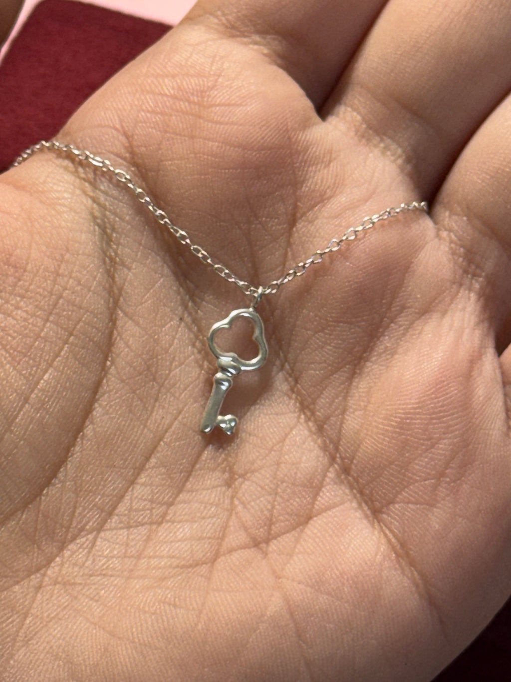 925 Sterling Silver Vintage Heart Key Pendant Necklace – 18"