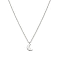 925 Sterling Silver Crescent Moon Pendant Necklace – 18"