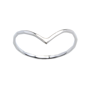 Silver Chevron Ring - 7