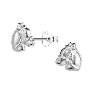 Silver Horse Stud Earrings