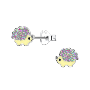 Silver Hedgehog Stud Earrings