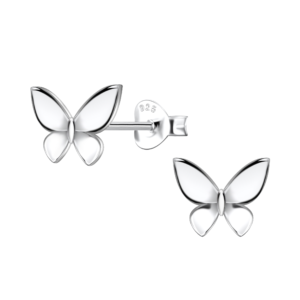 Silver Butterfly Stud Earrings¬â€
