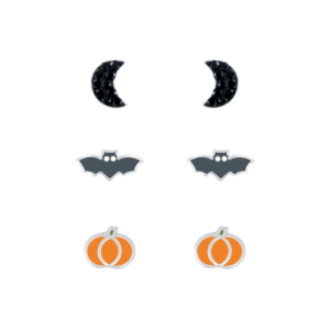 Silver Halloween Stud Earrings