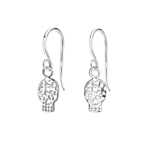 Silver Skull Earrings