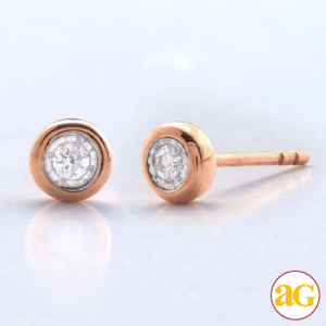 14KR 0.05CTW DIAMOND SINGLE STONE ROUND ILLUSION