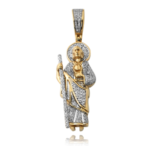 10KY 0.25CTW DIAMOND ST. JUDE PENDANT